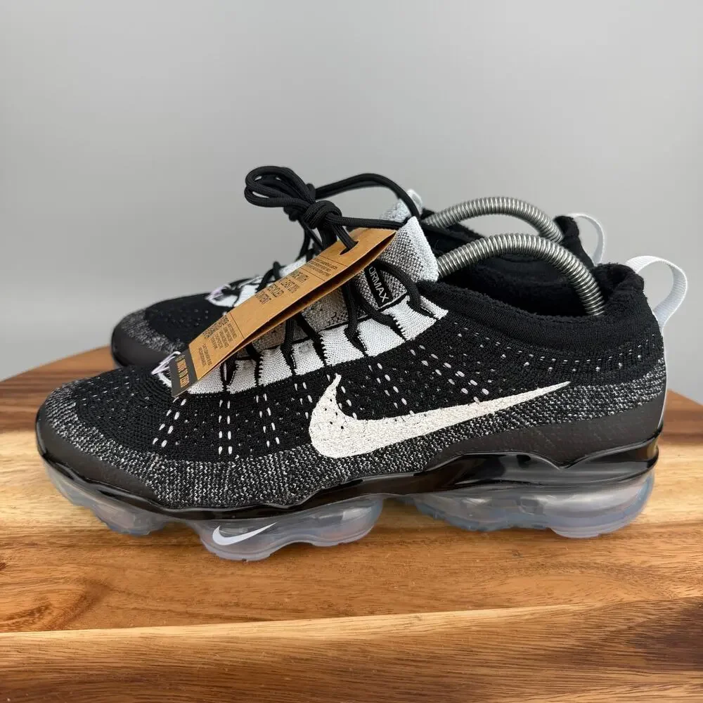 Nike Air Vapormax 2023 FK Flyknit Oreo Men's 9 Black White Blue Tint DV1678-010